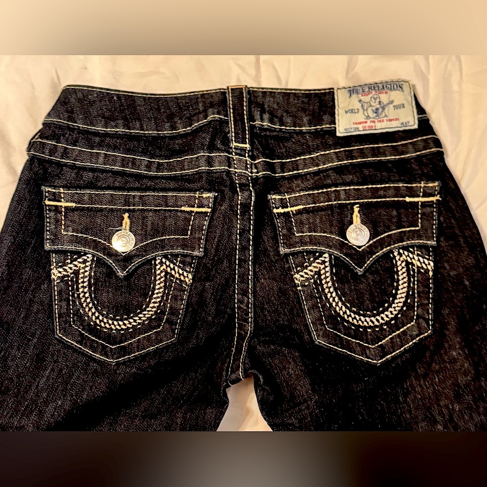 True Religion Women Skinny with Thick pocket stitching Size 26
